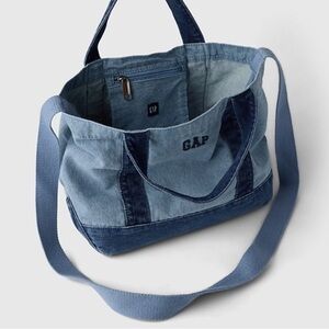 NWOT Gap Logo Denim Strap Mini Tote Bag